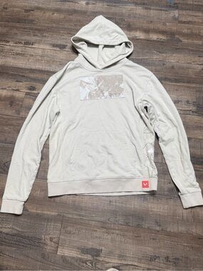 Riot Games Light Gray Men's Hooded Pullover Sweatshirt